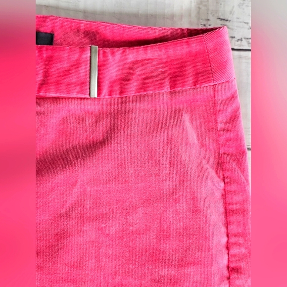 Liz Claiborne Barbie Pink Soft Corduroy Straight Pants Stretchy Lightweight - Picture 6 of 9